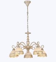 Люстры подвесные — 4774/5 белый с золотом купить в 