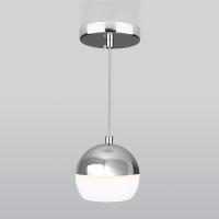 Подвесные светильники — Подвесной светильник Elektrostandard DLS023 9W 4200K белый/хром купить в 