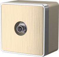 Розетки — Розетка Werkel WL15-21-01 (шампань рифленый) купить в 