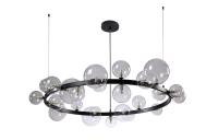 Люстры подвесные — Подвесная люстра Crystal Lux AGATA SP24 V2 BLACK/TRANSPARENTE купить в 