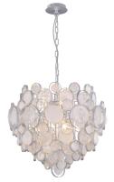 Люстры подвесные — Подвесная люстра Crystal Lux DESEO SP6 D460 SILVER купить в 