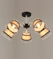 Потолочные люстры — 03114/5 черный+белый купить в 