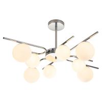 Люстры на штанге — Потолочная люстра Escada Sphere 642/8P Silver купить в  Люстры на штанге — Потолочная люстра Escada Sphere 642/8P Silver купить в