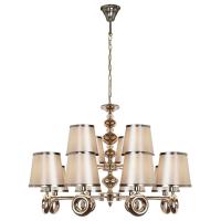Люстры подвесные — Подвесная люстра iLamp Brooklyn P2401-8+4 Nickel купить в  Люстры подвесные — Подвесная люстра iLamp Brooklyn P2401-8+4 Nickel купить в