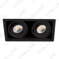 Встраиваемые точечные светильники — Встраиваемый светильник ITALLINE DE-312 black купить в 