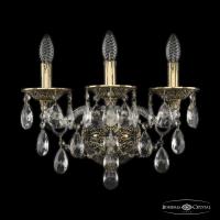 Настенные бра — Бра Bohemia Ivele Crystal 16115B/3/165/XL GB купить в  Настенные бра — Бра Bohemia Ivele Crystal 16115B/3/165/XL GB купить в