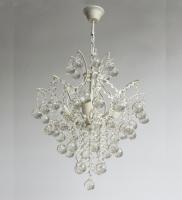 Люстры подвесные — 1493/4 белый с патиной золото купить в 