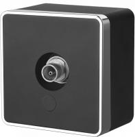 Розетки — Розетка Werkel WL15-21-01 (черный/хром) купить в 