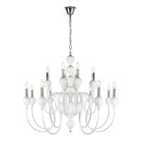 Потолочные люстры — Подвесная люстра iLamp Lady 88003-10+5 WH купить в  Потолочные люстры — Подвесная люстра iLamp Lady 88003-10+5 WH купить в