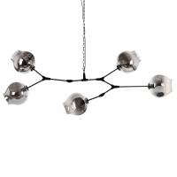 Люстры подвесные — Подвесная люстра Cosmo 1212S-5 дымчатый/черный купить в 