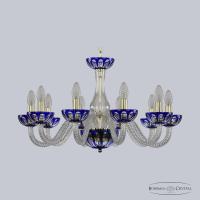 Люстры подвесные — Подвесная люстра Bohemia Ivele Crystal 1308/10/240 G Cl/Clear-Blue/H-1H купить в  Люстры подвесные — Подвесная люстра Bohemia Ivele Crystal 1308/10/240 G Cl/Clear-Blue/H-1H купить в