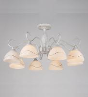 Потолочные люстры — 2548/8 белый с патиной хром купить в 