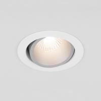 Встраиваемые точечные светильники — Встраиваемый светильник Elektrostandard 15267/LED 7W 4200K WH/SL белый/серебро купить в 