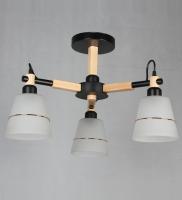 Потолочные люстры — 42228/3 черный+дерево купить в 