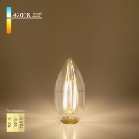 Светодиодные лампы — Светодиодная лампа Elektrostandard Dimmable 5W 4200K E14 (C35 прозрачный) (BLE1401) купить в  Светодиодные лампы — Светодиодная лампа Elektrostandard Dimmable 5W 4200K E14 (C35 прозрачный) (BLE1401) купить в