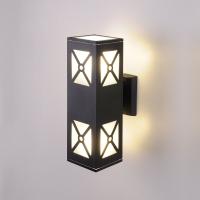 Уличные настенные светильники — Светильник настенный Elektrostandard 1405 TECHNO черный купить в 