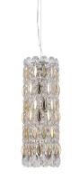 Люстры подвесные — Подвесная люстра Crystal Lux LIRICA SP3 CHROME/GOLD-TRANSPARENT купить в 