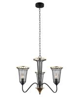 Люстры подвесные — Подвесная люстра Lumien Hall Блис 4016/3P-BK-GD купить в 