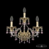 Настенные бра — Бра Bohemia Ivele Crystal 16110B/2+1/165/XL G V7010 купить в  Настенные бра — Бра Bohemia Ivele Crystal 16110B/2+1/165/XL G V7010 купить в