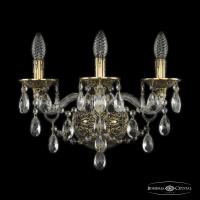 Настенные бра — Бра Bohemia Ivele Crystal 16115B/3/165 GB купить в  Настенные бра — Бра Bohemia Ivele Crystal 16115B/3/165 GB купить в