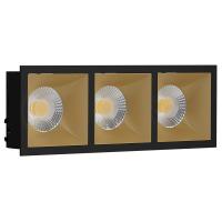 Встраиваемые точечные светильники — Встраиваемый светильник LeDron RISE KIT 3 Black/Gold купить в  Встраиваемые точечные светильники — Встраиваемый светильник LeDron RISE KIT 3 Black/Gold купить в