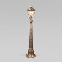 Средние уличные фонари — Садово-парковый светильник Elektrostandard Diadema F (GLYF-8046F) черное золото купить в 