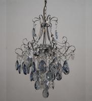 Люстры подвесные — 0989/4 хром-синий купить в 