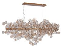 Люстры подвесные — Подвесная люстра Crystal Lux DESEO SP15 L1400 GOLD купить в 