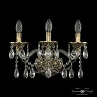 Настенные бра — Бра Bohemia Ivele Crystal 16113B/3/165 GB купить в  Настенные бра — Бра Bohemia Ivele Crystal 16113B/3/165 GB купить в