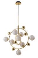 Люстры подвесные — Подвесная люстра Crystal Lux SALVADORE SP8V GOLD купить в 