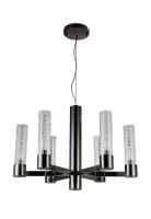 Люстры подвесные — Подвесная люстра Crystal Lux OTONO SP6+1 BLACK CHROMIUM/TRANSPARENTE купить в 
