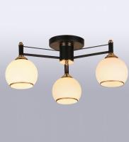 Потолочные люстры — 8056/3 черный+золото купить в 