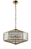 Люстры подвесные — Подвесная люстра Crystal Lux FIESTA SP5 BRASS/TRANSPARENTE купить в 