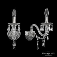 Настенные бра — Бра Bohemia Ivele Crystal 16103B/1/165 Ni купить в  Настенные бра — Бра Bohemia Ivele Crystal 16103B/1/165 Ni купить в