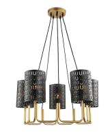 Люстры подвесные — Подвесная люстра Lumien Hall Ноэль 4005/5P-GD-BK купить в 