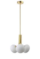 Люстры подвесные — Подвесная люстра Crystal Lux ALICIA SP3 GOLD/WHITE купить в 