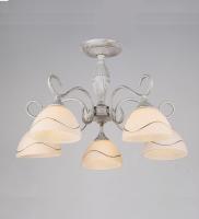 Потолочные люстры — 2548/5 белый с патиной хром купить в 