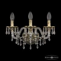 Настенные бра — Бра Bohemia Ivele Crystal 16103B/3/165 GB купить в  Настенные бра — Бра Bohemia Ivele Crystal 16103B/3/165 GB купить в