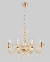 Люстры подвесные — Подвесная люстра Crystal Lux CAETANO SP-PL8 AMBER купить в 
