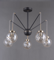 Люстры подвесные — 42327/5 черный купить в 