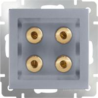 Розетки — Розетка Werkel WL06-AUDIOx4 (серебряный) купить в 