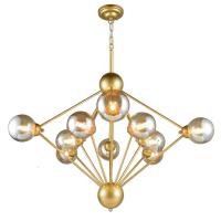 Люстры подвесные — Подвесная люстра Natali Kovaltseva STUTTGART 91006/10C GOLD купить в  Люстры подвесные — Подвесная люстра Natali Kovaltseva STUTTGART 91006/10C GOLD купить в