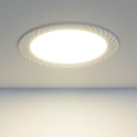 Встраиваемые точечные светильники — Встраиваемый светильник Elektrostandard DLR005 12W 4200K WH белый купить в 