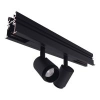 Трековые светильники — Трековый светодиодный светильник Elvan PJ-2002-2x6W-WW-BK купить в  Трековые светильники — Трековый светодиодный светильник Elvan PJ-2002-2x6W-WW-BK купить в