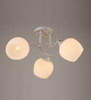 Потолочные люстры — 00748/3 белый с патиной хром купить в 