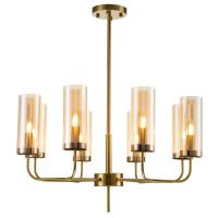 Люстры на штанге — Подвесная люстра Indigo Balletto 13014/8R Brass V000253 купить в  Люстры на штанге — Подвесная люстра Indigo Balletto 13014/8R Brass V000253 купить в