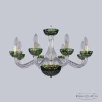 Люстры подвесные — Подвесная люстра Bohemia Ivele Crystal 1309/8/240 G Cl/Clear-Green/H-1J купить в  Люстры подвесные — Подвесная люстра Bohemia Ivele Crystal 1309/8/240 G Cl/Clear-Green/H-1J купить в