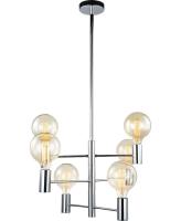 Люстры на штанге — Подвесная люстра Lumien Hall Силеван 4011/6P-CR купить в 