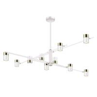 Люстры на штанге — Подвесная люстра Lumien Hall Саурис LH8020/10P-WT-GD купить в  Люстры на штанге — Подвесная люстра Lumien Hall Саурис LH8020/10P-WT-GD купить в