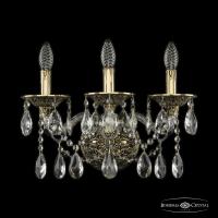 Настенные бра — Бра Bohemia Ivele Crystal 16113B/3/165/XL GB купить в  Настенные бра — Бра Bohemia Ivele Crystal 16113B/3/165/XL GB купить в